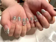 【オフあり】ラメグラデーションネイル