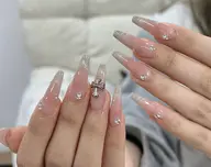 🩷[チップスカルプ]ワンホンチークマグネットフレッチ+パーツ2個🩷