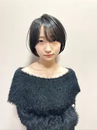 ショートヘア+脱白髪染めハイライト＋トリートメント