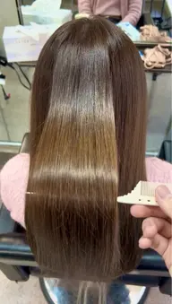 🕰️時短髪質改善🕰️サイエンスアクアinカラー＋ヘッドスパ　⚠️ロング料金なし　⚠️朝7時から夜23時まで予約可能