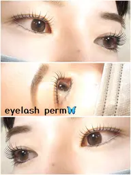 自まつげをくるっと最新まつげパーマ⟡.·*.トリートメント付❣️