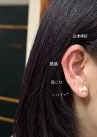 💍【平日限定】💍カット&カラー&トリートメント➕耳ツボジュエリー