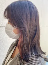 カット+インナーカラー+超音波ケアプロとTR💘