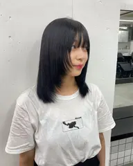 『韓国ブルーブラック』カラー＋カット＋トリートメント/シャンプーブロー込み🧴