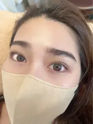 ダメージレスなデザインまつ毛パーマ❤️束感コーティング付き　マツエクオフ込み