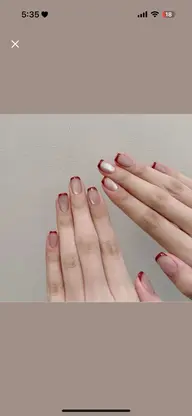 当店大人気のマグネット&フレンチデザインネイル