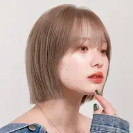 💬口コミmicroバブル💬透明感カラー/明るめベージュカラー♡似合わせカット＋透明感ワンカラー🪄
