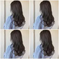 全体カラー(ブリーチなし)+3stepトリートメント