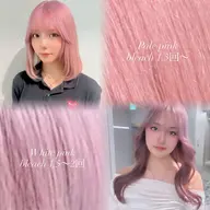 【💖ミニモ限定💖】うる艶ハイトーン💫💫ブリーチ1回(リタッチのみもこのクーポン！)＋透明感カラー＋トリートメント