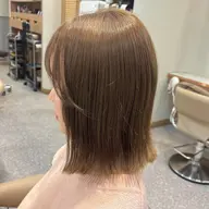 【柔らかさ重視☁️】ブリーチなしダブルカラー＋カット＋TR