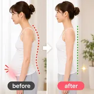 🌱【水曜日限定】🌿〈国家資格者による〉反り腰を整えて、くびれを作る骨盤ダイエットオーダーメイド整体 60分
