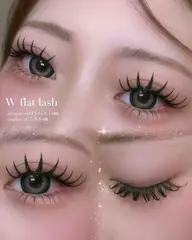 人気🌈【W flat lash 】つけ放題束