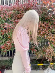 【他店には出来ないクオリティーを】カット＋ダブルカラー　ハイトーン　ケアブリーチ　ブロンド　ピンクカラー　ピンクベージュ