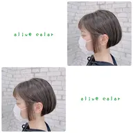 💕カット+イルミナカラー+プラチナアクア💕(髪の毛のダメージを抑え、ツヤを与えてくれる美容液付き)