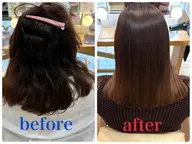 ✨今だけ限定クーポン✨ 🫧クセや湿気に負けない前髪 美髪ポイント縮毛矯正(前髪orポイント)🫧 ¥5500~