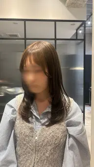 【発色&色味重視の方必見🩷】カット➕アディクシーカラー➕ベースTR付き💖柔らかく透ける透明感カラー🫧🩷