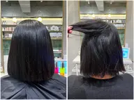 【自然なサラツヤストレートに☀️】酸性ストレート💙