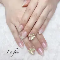 ハンドワンカラー➕2個蝶パーツ🌟オフ・ケア込み🌟