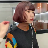 🔴【暖色カラー限定】🔴艶ワンカラー+前髪カット+3stepトリートメント