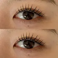 【マツエクで立ち上げ！？】100本🌟　　　　　LEDマツエク×話題のLカール　　　　　　　持続力◎瞳に影を作らない💡