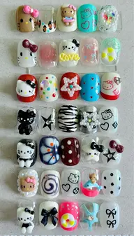 ⭐️Hello Kitty 定額ネイル⭐️ （初回ソフトジェルオフ無料✨長さ出しオフ+1600)💅