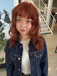 学生さんカット＋ブリーチなしダブルカラー