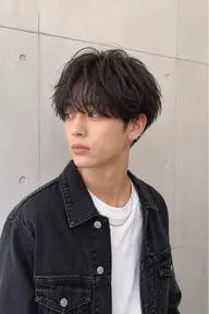 【メンズ限定💫】垢抜け韓国ヘア🔥毛流れパーマ＋カット✂️＋TR＋スタイリング🫧