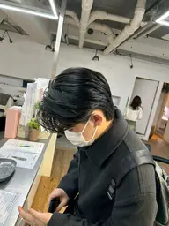 初回500円OFF✨メンズ曲がる縮毛矯正+似合わせカット✨自然な毛流れ！ぴんぴんした縮毛矯正が嫌な方必見#センターパート