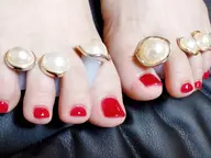 フットネイル　ワンカラー♡オフ込み