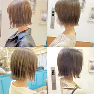 🩷暖色カラーも寒色カラーも問わず🩷ケアカラー+高濃度スチームトリートメント（ボブ　レイヤー　韓国ヘア）白髪染めも可