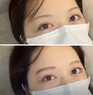 眉ワックス＋アイブローカラー＋仕上げメイク🌿💇‍♀️座って施術