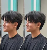 【men's】　⭐︎2025年男性人気ヘア1位❗️フェザーパーマ