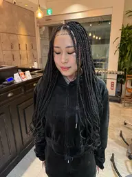BRAIDS .. CORNROW .. ブロッキングSMサイズ　エクステ込み6​〜​7時間