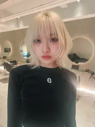 【人気no.2】カット+ツヤツヤブリーチ+髪質改善トリートメント（リタッチブリーチ可能）