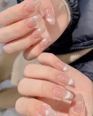 Hand【Jrネイリスト】★オフ有り◆ハンド◆マグネットラメグラデーションフレンチ