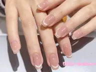 💅オフ込みワンホンネイルマグネットフレンチ/ハートマグネット/ビー玉マグネット