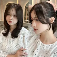 【当日限定‼️】ワンカラー➕前髪お顔周りカット➕内部補修トリートメント🫧口コミ>超音波アイロン付き🌿