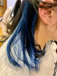 【さりげなく個性出す✨✨】インナーカラー➕ｼｬﾝﾌﾟｰﾌﾞﾛｰ※ブリーチなしは¥6000※前頭カラー追加は➕¥1500