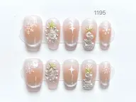 ⏰【時短施術】⏰魅力倍増✨現品プレミアムネイルチッププラン💅🌸上品な指先に変身！