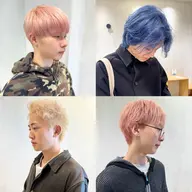 ダブルカラー(ケアブリーチカラー+オンカラー)+トリートメント