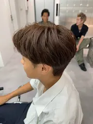 【ミニモ限定価格🔥】 メンズカット➕髪質改善カラー➕3stepトリートメント（トーンアップしたい方）