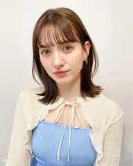 前髪カット+カラー