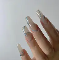 🎉🎉ネイルチップ長さだし10本＋シンプル持ち込みデザイン*ソフトジェルオフ＋550円