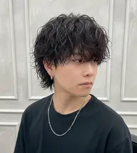 【メンズ限定】🌿カット＋スパイラルパーマ/ツイストパーマ【ReFa】マイクロバブル＋《頭皮ケア or眉カット》🌿