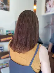 カット＋酸性縮毛矯正＋システムTr