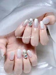 当日限定🧚‍♀️【チップ長さだし10本】ワンカラー➕2個パーツ(550円迄)