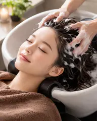 Aujua炭酸ヘッドスパ＋シャンプーブロー（補修トリートメント付）