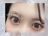 &Healthy フラットラッシュ120本×パーマ