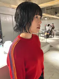 bob cut＋perm＋treatment
