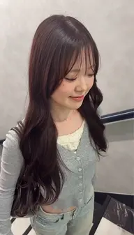 【U24限定】暖色ワンカラー🍒🧶➕ReFaブラシ使用✨️艶トリートメント